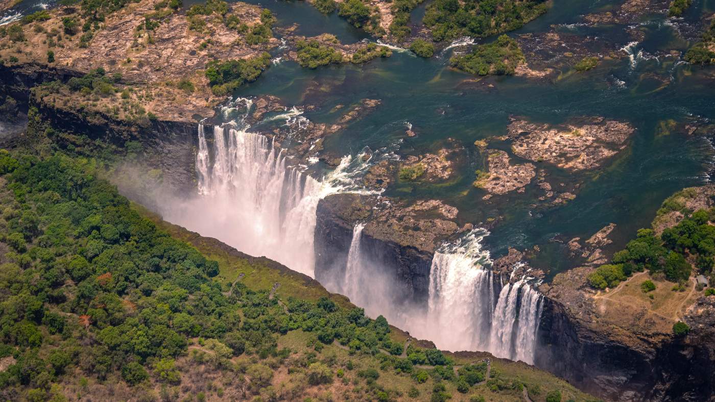 Image of Victoria falls in Zimbabwe - A must visit attraction in Africa.